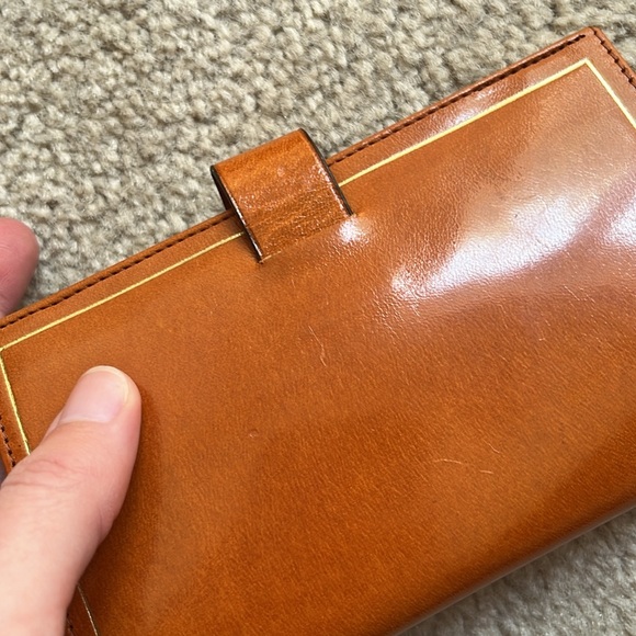 NWOT Vintage Genuine Calf Leather Wallet with Snap Closure and Change Purse - Picture 13 of 14